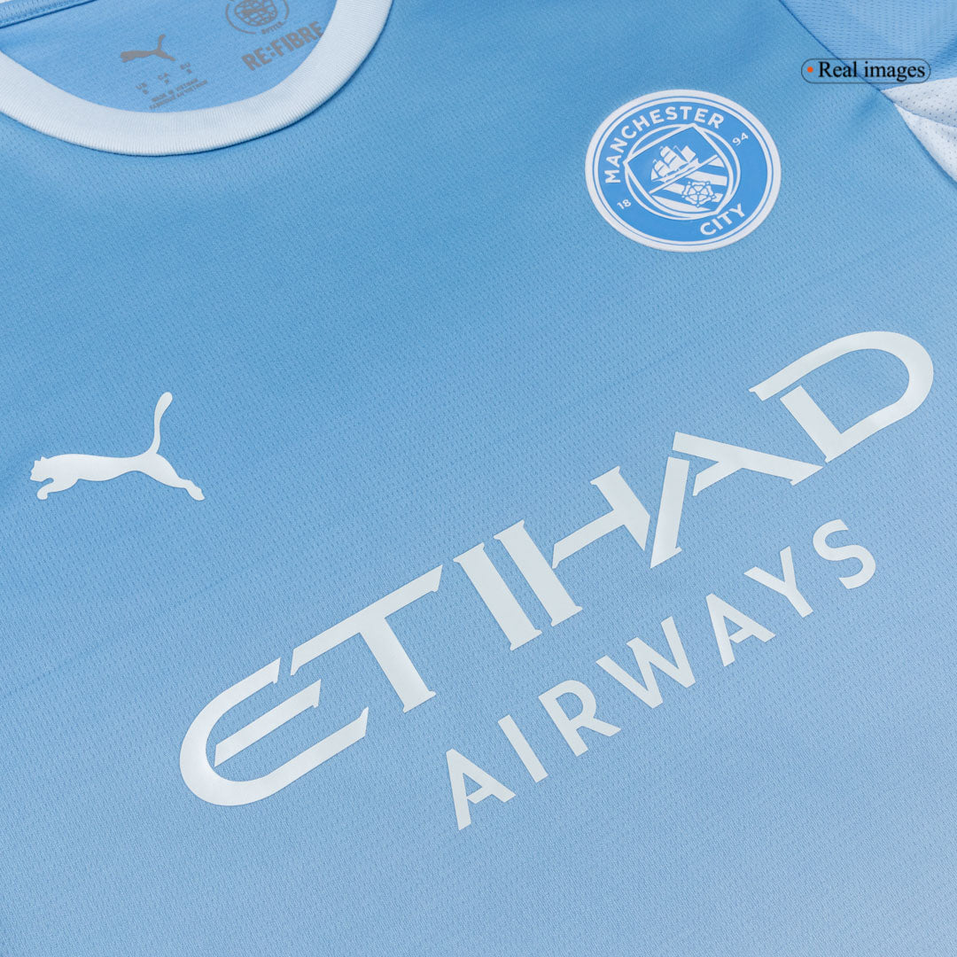 DOKU #11 Manchester City Home Soccer Jersey 26/27 Blue - UCL