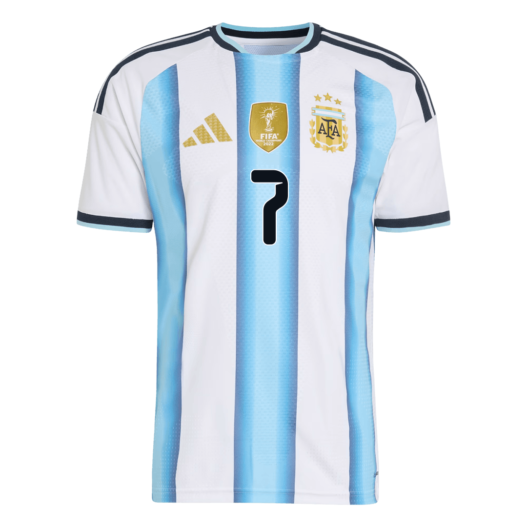 Authentic DE PAUL #7 Argentina Home Football Shirt 2026