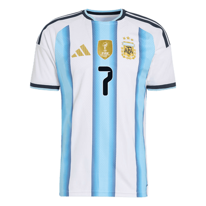 Authentic DE PAUL #7 Argentina Home Football Shirt 2026