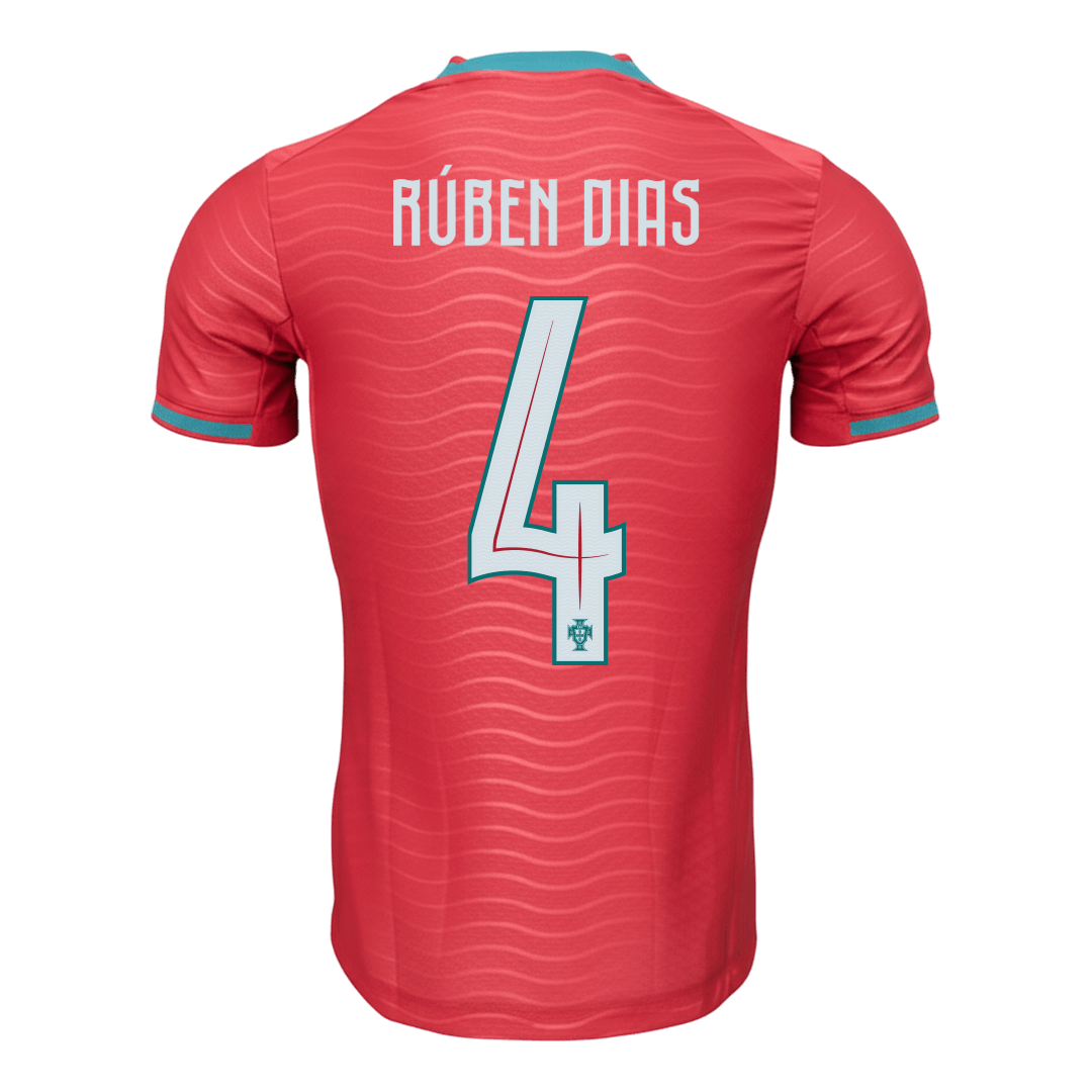 Player Version RÚBEN DIAS #4 Portugal Home Football Shirt 2026