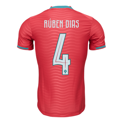 Player Version RÚBEN DIAS #4 Portugal Home Football Shirt 2026