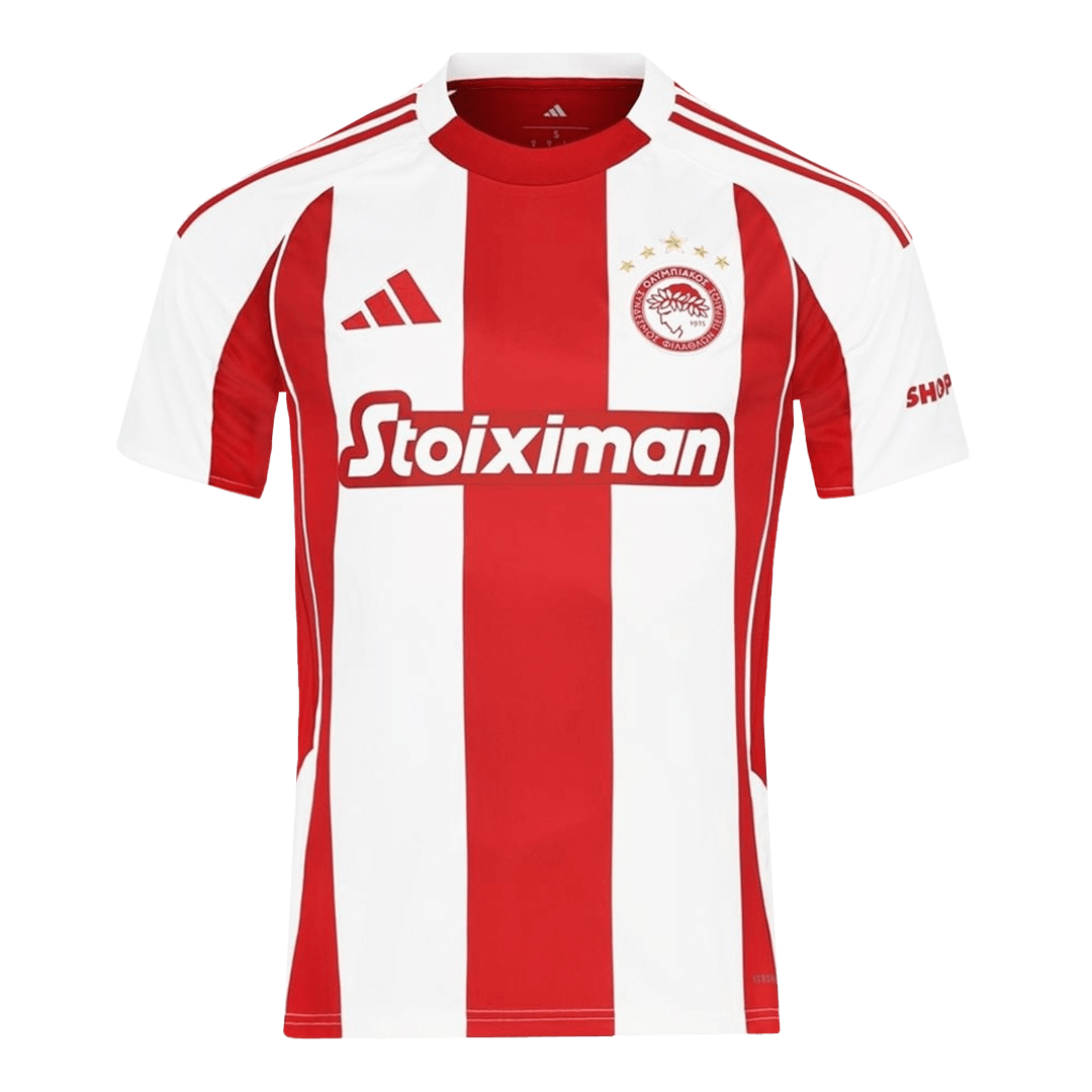 Olympiacos Home Soccer Jersey 2025/26 Red&White