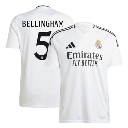 Real Madrid football shirt BELLINGHAM #5 Home 2024/25