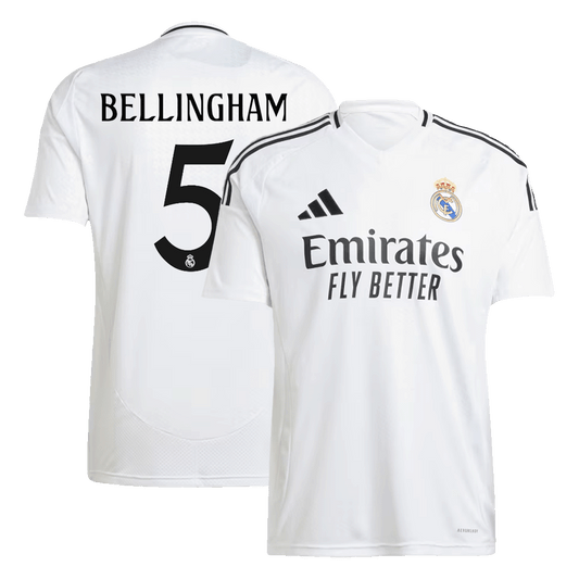 Real Madrid football shirt BELLINGHAM #5 Home 2024/25