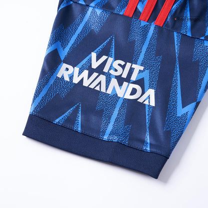 Arsenal Away Soccer Jersey Kit(Jersey+Shorts) 2025/26 Blue