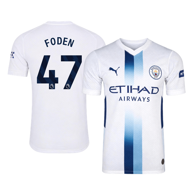 FODEN #47 Manchester City Third Soccer Jersey 2026/27 White