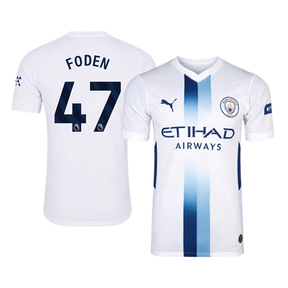 FODEN #47 Manchester City Third Soccer Jersey 2026/27 White