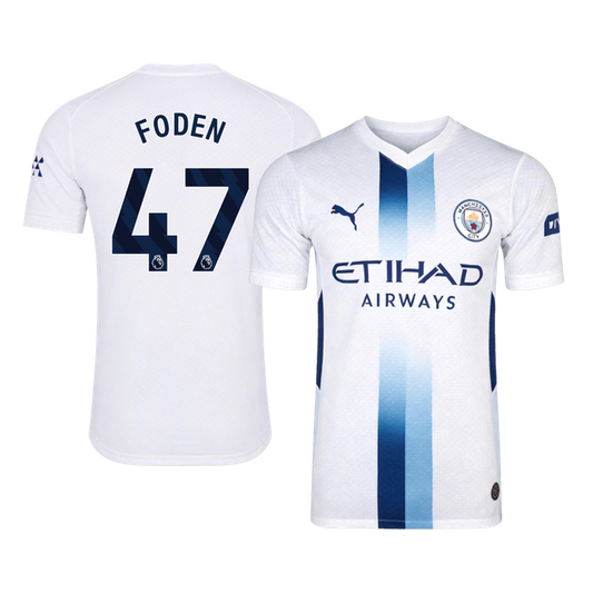 FODEN #47 Manchester City Third Football Jersey 2026/27 White