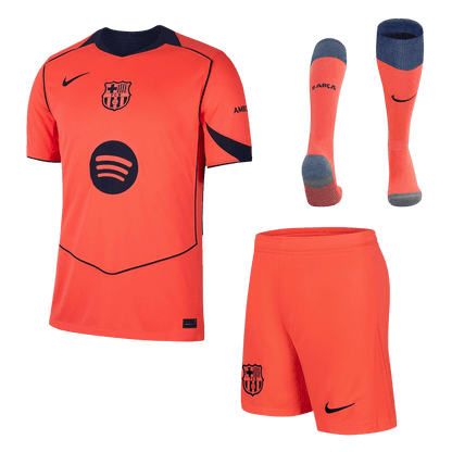 Barcelona Third Away Soccer Jersey Kit(Jersey+Shorts+Socks) 2025/26