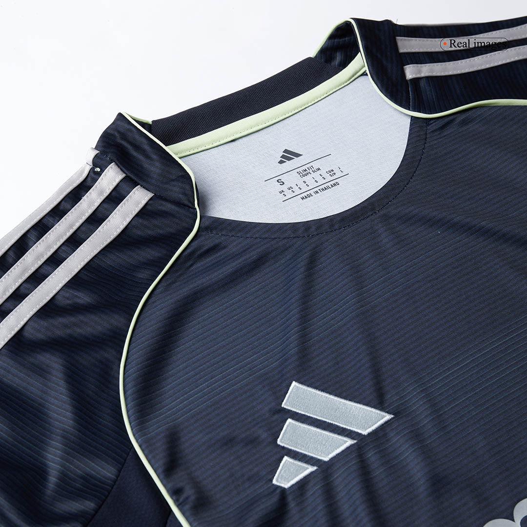 Real Madrid Away Long Sleeve Soccer Jersey 2025/26 Navy