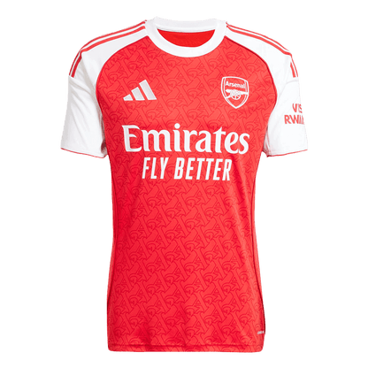 RICE #41 Arsenal Home Soccer Jersey 2025/26 Red