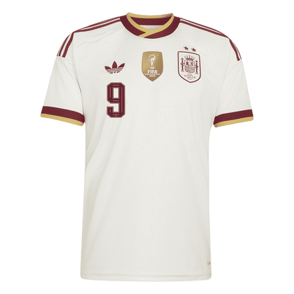 GAVI #9 Spain Champion Edition Away Soccer Jersey World Cup 2026 White
