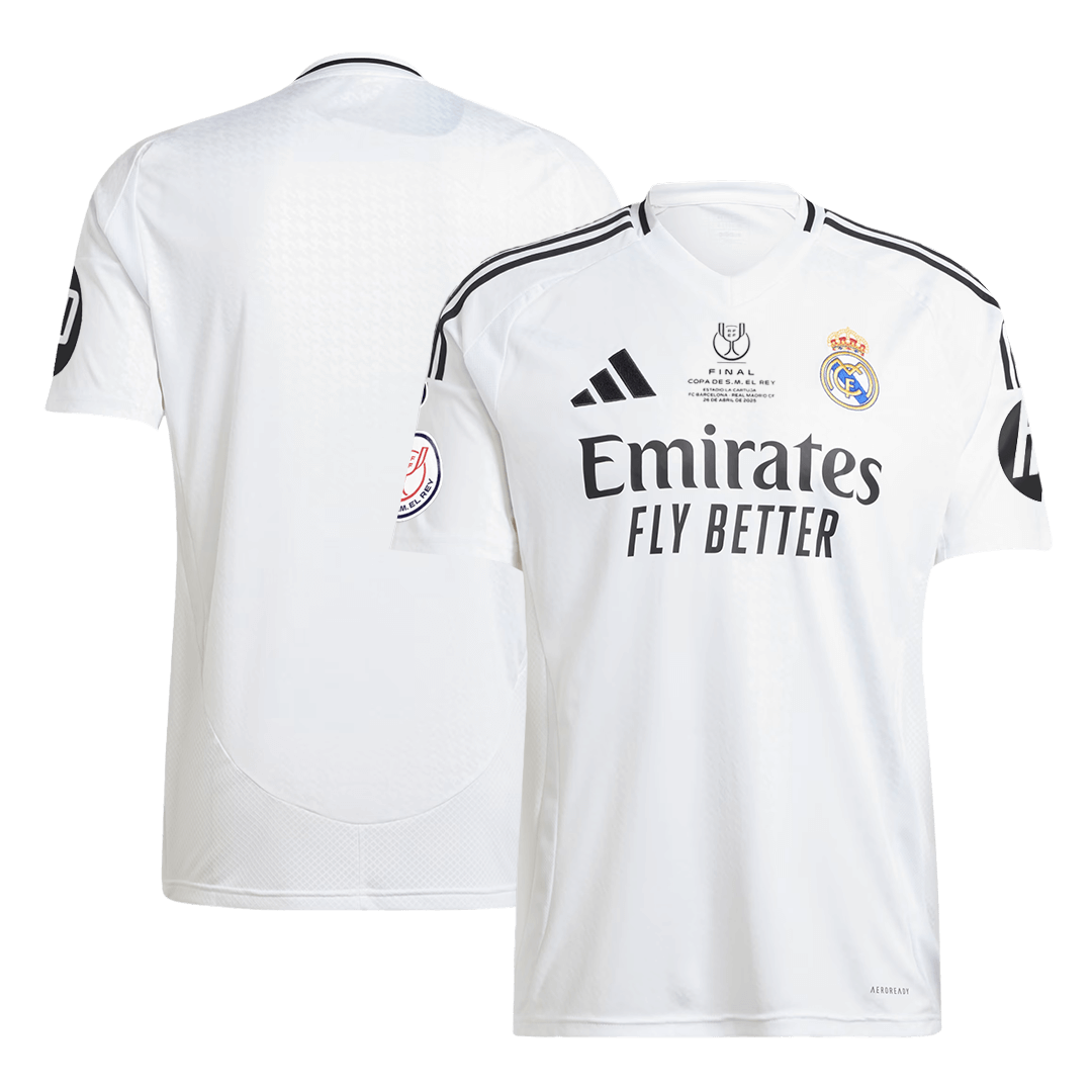 Real Madrid Home Soccer Jersey 2024/25 White - Copa del Rey Final