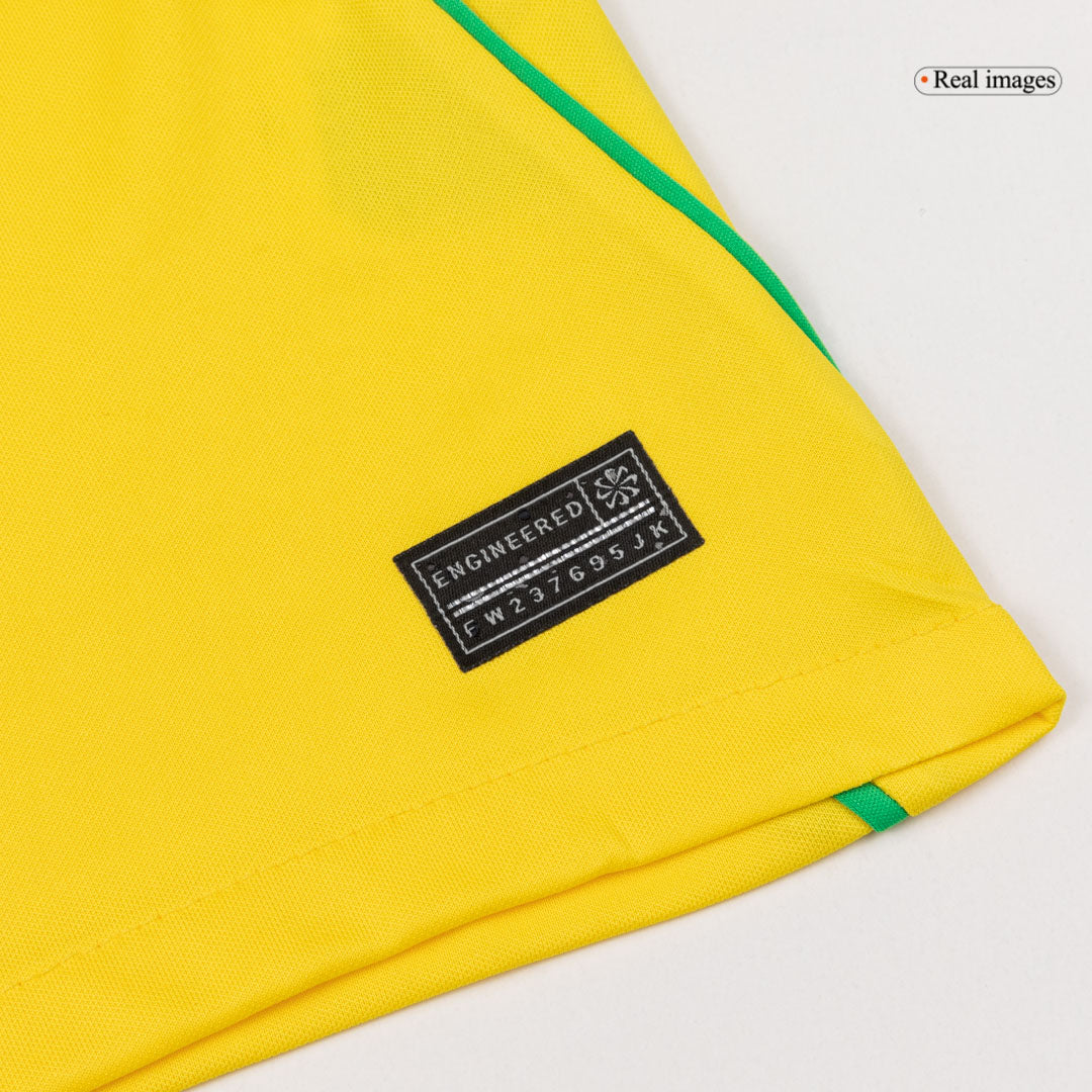 JOÃO PEDRO #22 Brazil Home Soccer Jersey World Cup 2026 Yellow