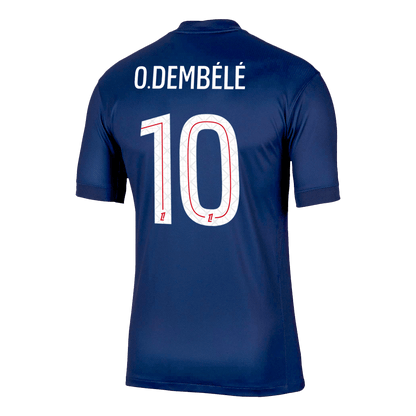 O.DEMBÉLÉ #10 PSG Home Soccer Jersey 2025/26 Navy