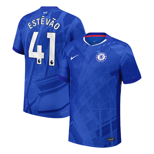 Authentic ESTÊVÃO #41 Chelsea Home Soccer Jersey 2025/26