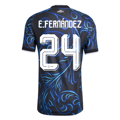Authentic E. FERNÁNDEZ #24 Argentina Away Soccer Jersey 2026