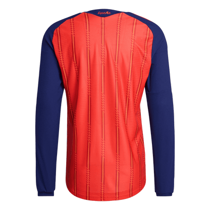 Authentic Spain Home Long Sleeve Soccer Jersey 2026