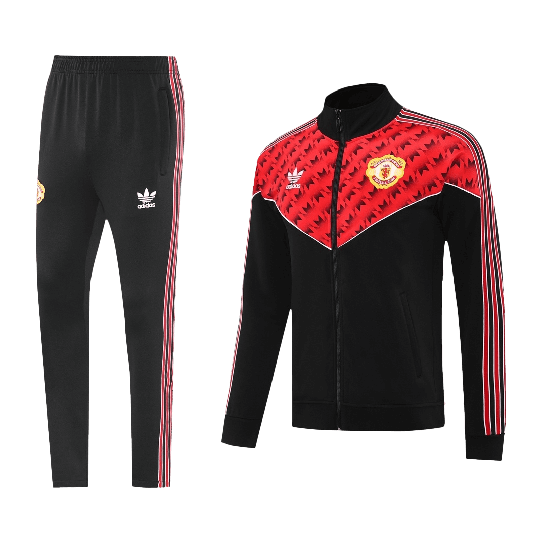 25/26 Manchester United Training Jacket Kit(Jacket+Pants) Red&Black