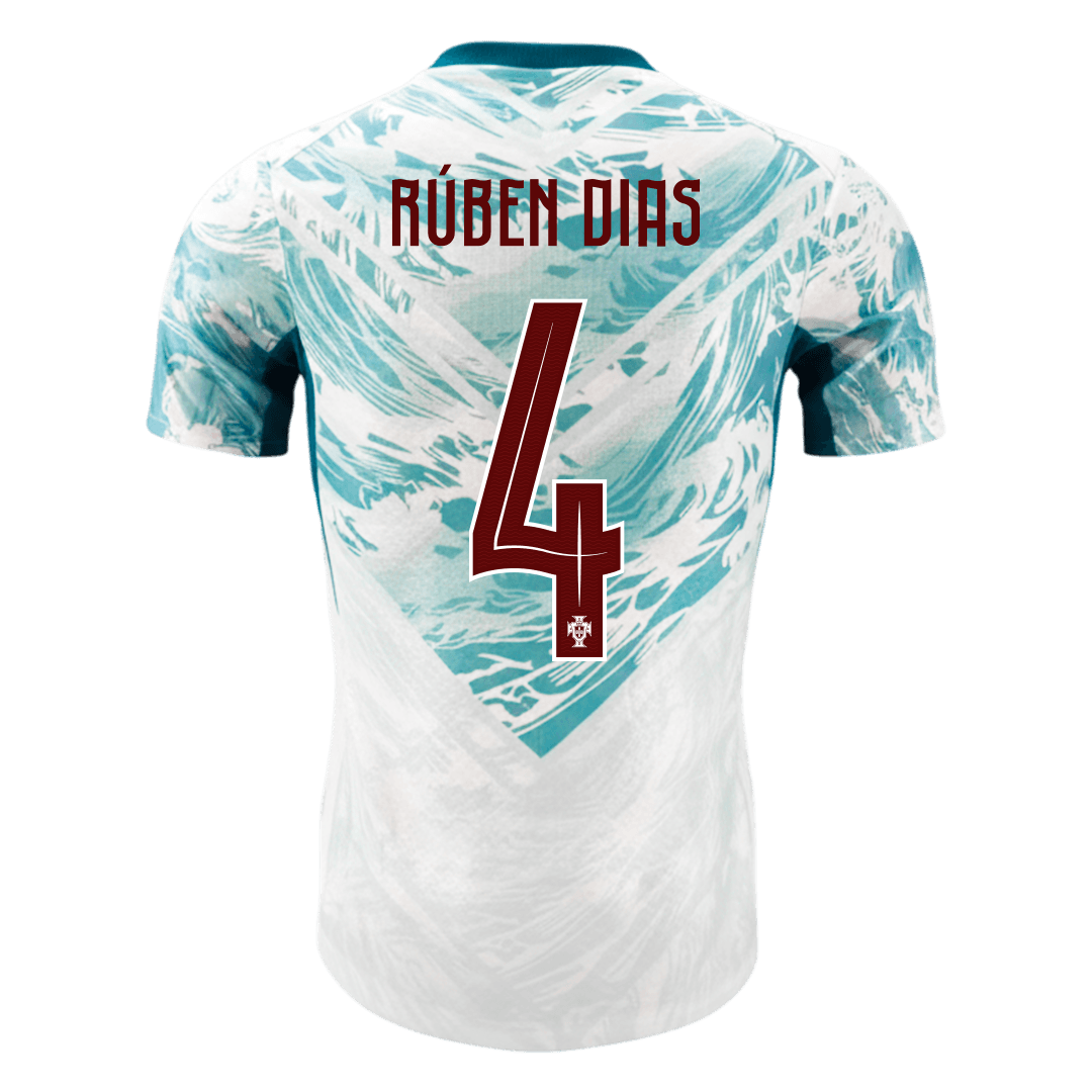 Authentic RÚBEN DIAS #4 Portugal Away Soccer Jersey 2026