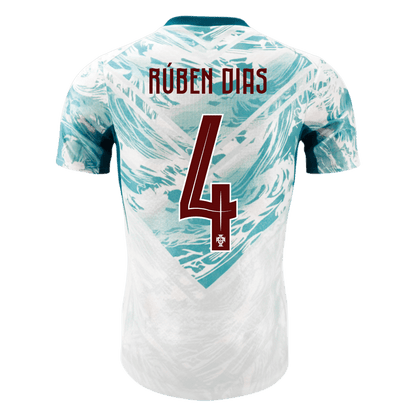 Authentic RÚBEN DIAS #4 Portugal Away Soccer Jersey 2026