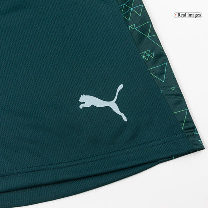 Manchester City Fourth Soccer Jersey Kit(Jersey+Shorts) 25/26 Green