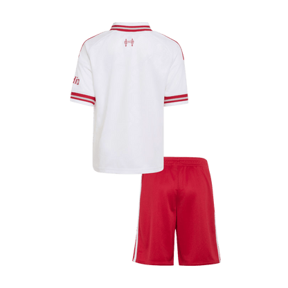 Kids Liverpool Aawy Soccer Jersey Kit (Jersey+Shorts) 2026/27 White