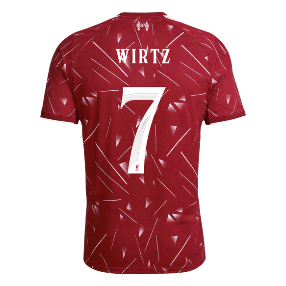 WIRTZ #7 Liverpool Home Soccer Jersey 26/27 Red - UCL