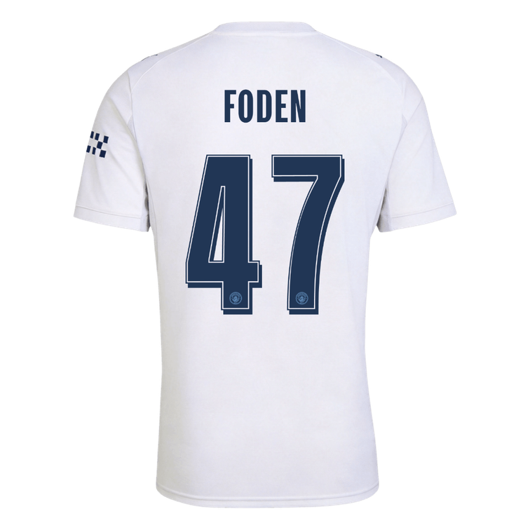 FODEN #47 Manchester City Third Soccer Jersey 2026/27 White - UCL