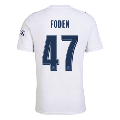 FODEN #47 Manchester City Third Soccer Jersey 2026/27 White - UCL