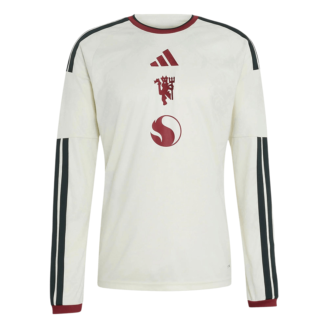Manchester United Third Long Sleeve Soccer Jersey 2026/27 White