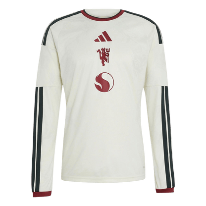 Manchester United Third Long Sleeve Soccer Jersey 2026/27 White