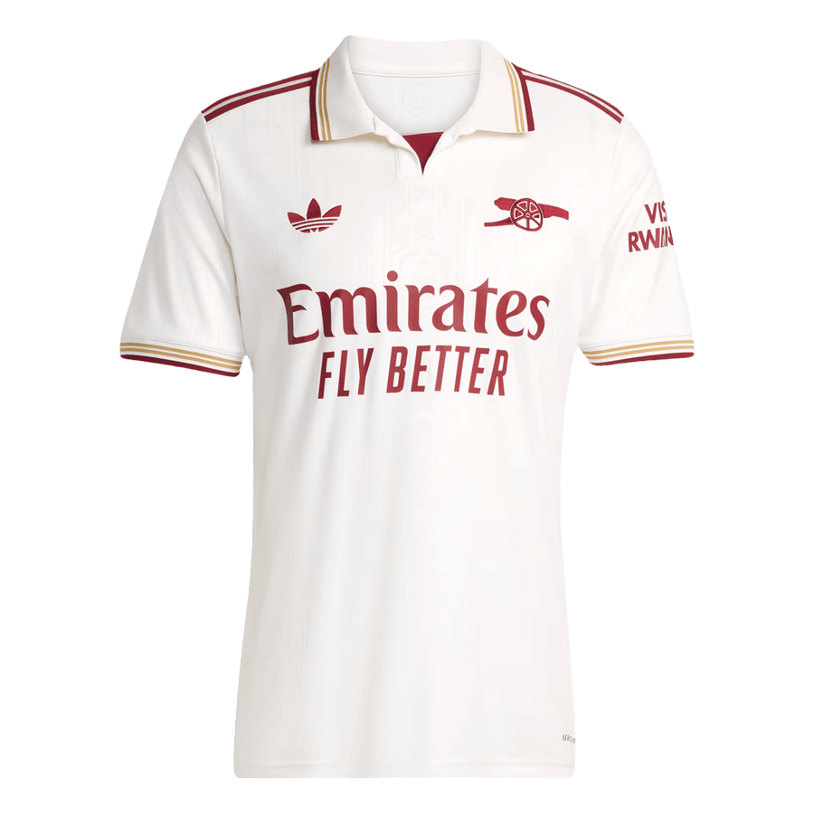 Arsenal Third Away Football Shirt 2025/26 White