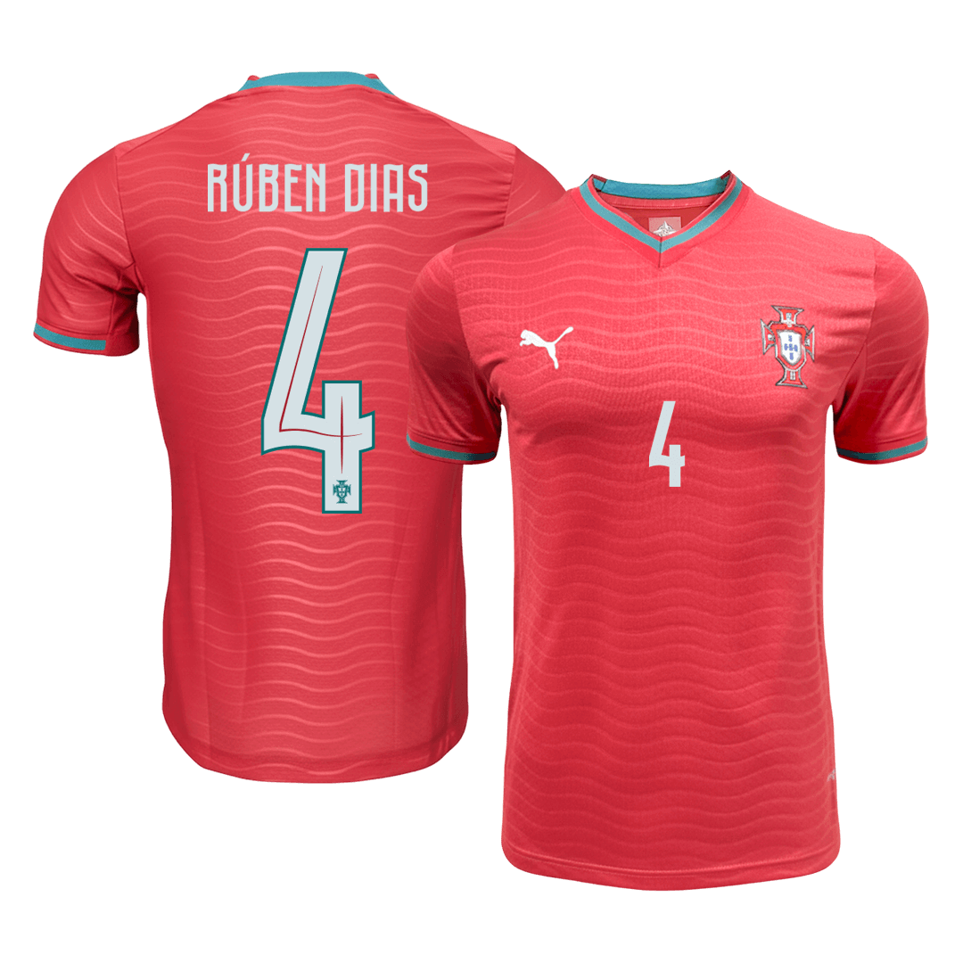 Authentic RÚBEN DIAS #4 Portugal Home Soccer Jersey 2026