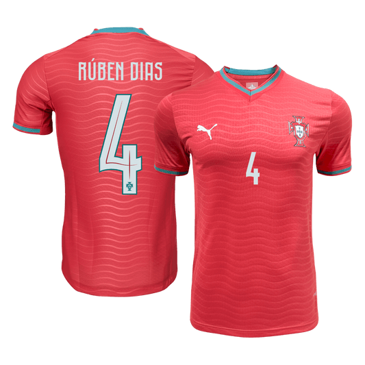 Authentic RÚBEN DIAS #4 Portugal Home Soccer Jersey 2026