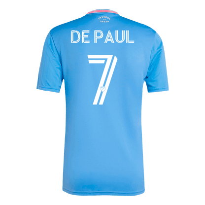 DE PAUL #7 Inter Miami Third away Soccer Jersey 2025 Blue