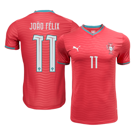 Authentic JO�O F�LIX #11 Portugal Home Football Shirt 2026