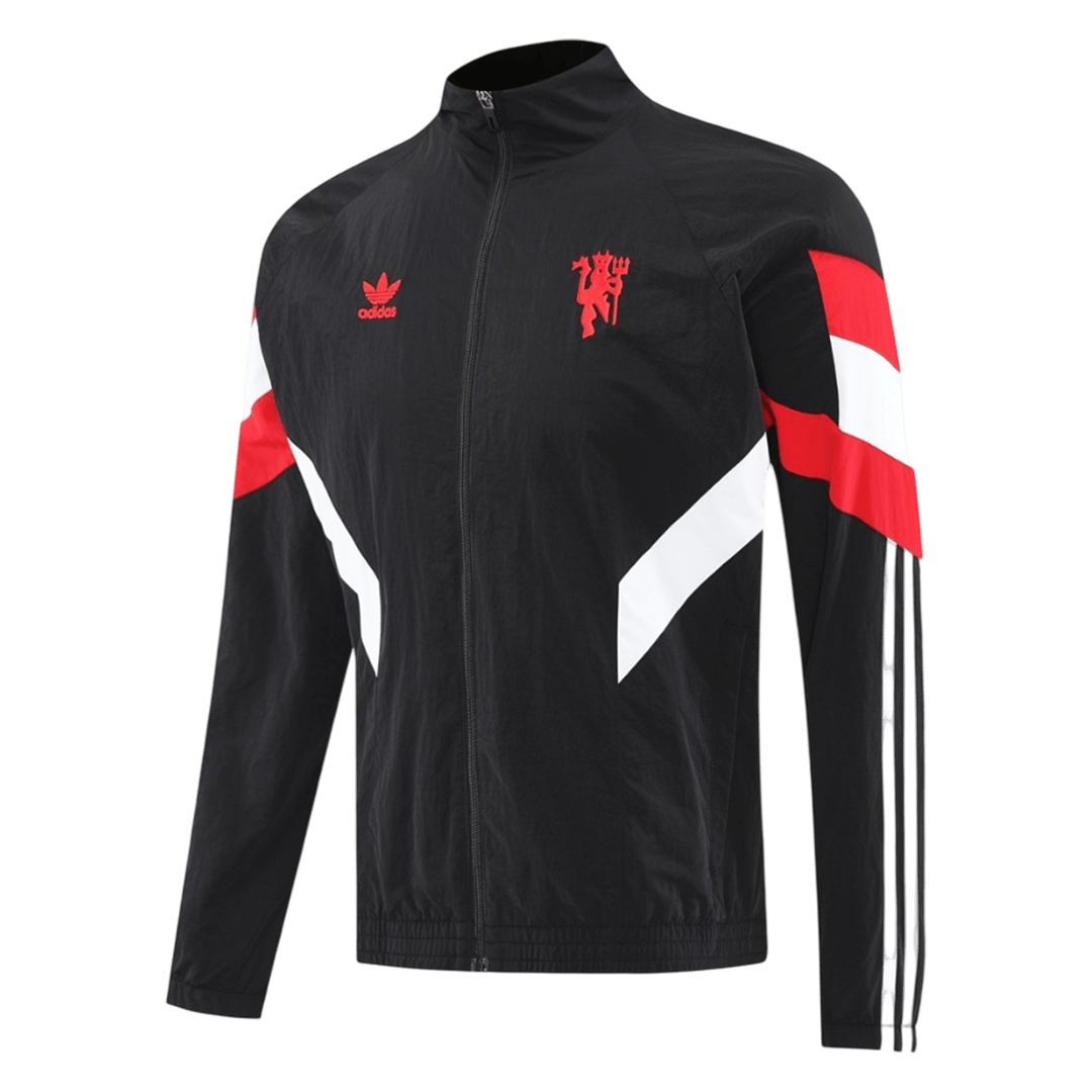 25/26 Manchester United Windbreaker Jacket Black