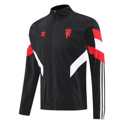 25/26 Manchester United Windbreaker Jacket Black