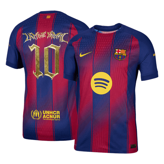Authentic LAMINE YAMAL #10 Barcelona Home Soccer Jersey 2025/26—Kopa Trophy Edition
