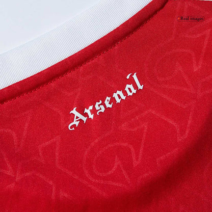 Kid's Arsenal Home Soccer Jersey Kit(Jersey+Shorts+Socks) 2025/26 Red