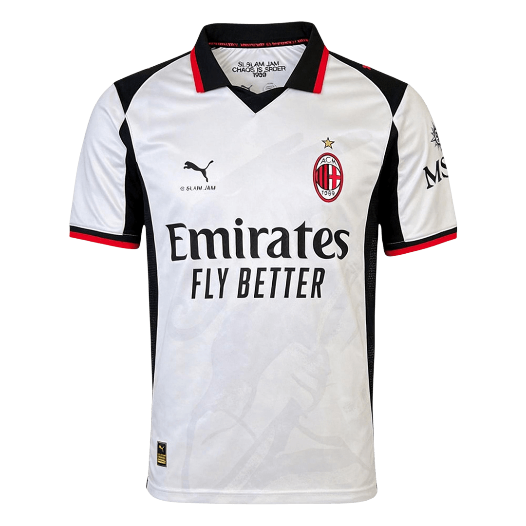 2025/26 AC Milan x Slam Jam Football Shirt Silver