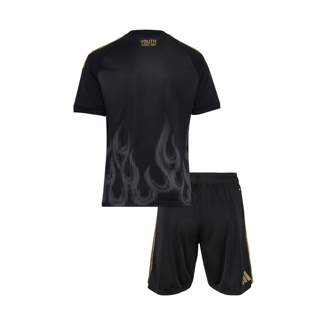 Kids Juventus Third Soccer Jersey Kit (Jersey+Shorts) 2026/27 Black