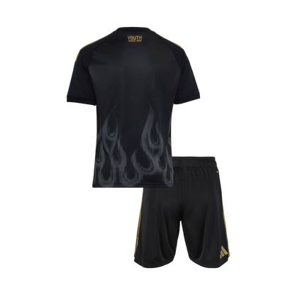 Kids Juventus Third Soccer Jersey Kit (Jersey+Shorts) 2026/27 Black