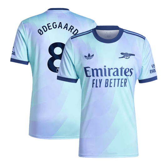 ØDEGAARD #8 Arsenal Third Away Football Shirt 2024/25 Football Kit UK