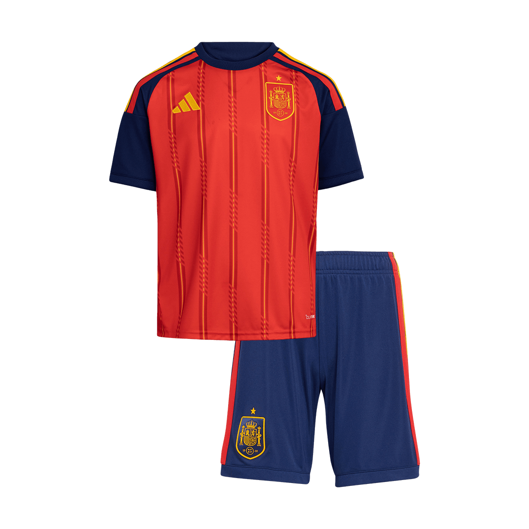 Kid's Spain Home Soccer Jersey Kit(Jersey+Shorts) 2026