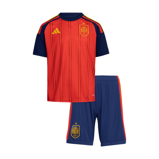 Kid's Spain Home Soccer Jersey Kit(Jersey+Shorts) 2026