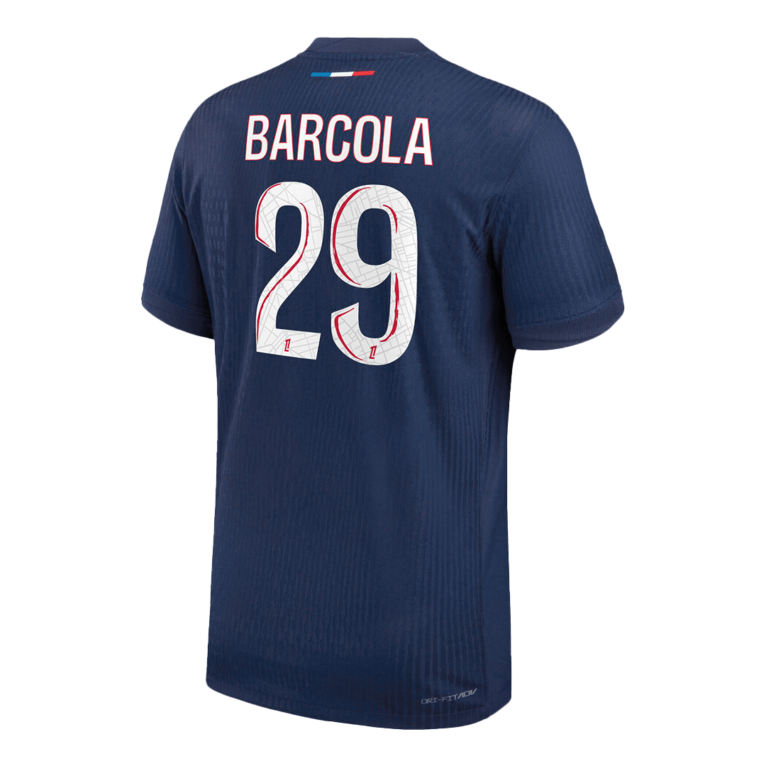 Authentic  BARCOLA #29 PSG Home Soccer Jersey 2024/25 Navy