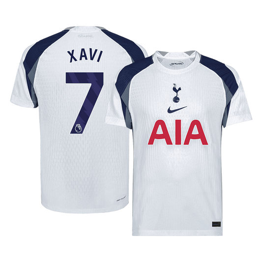 XAVI #7 Authentic Tottenham Hotspur Home Soccer Jersey 2025/26 White