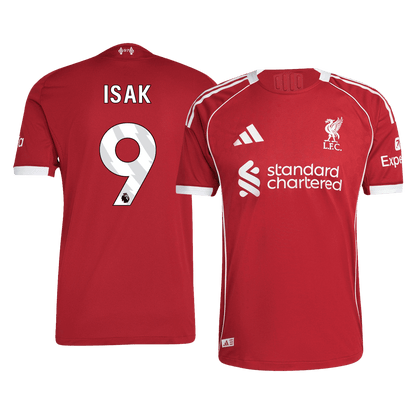 ISAK #9 Authentic Liverpool Home Soccer Jersey 25/26 Red